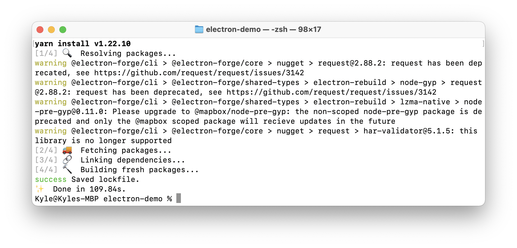 （三）如何打包 electron 程序：electron-forge 的使用教程 - 图2